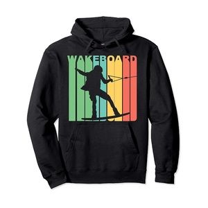 Retro wakeboarding hoodie